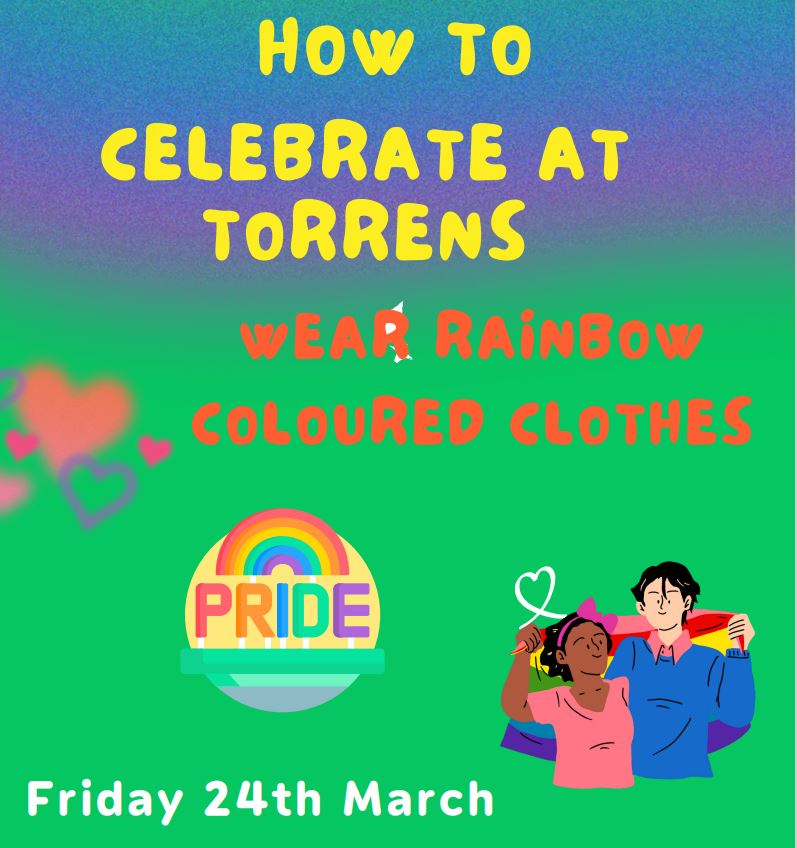 Dress in Rainbow Colours on Friday